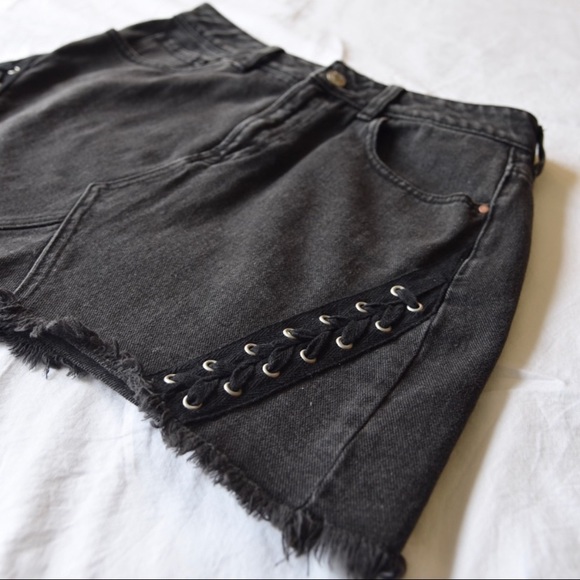 Black Denim Pacsun Skirt - Picture 2 of 3